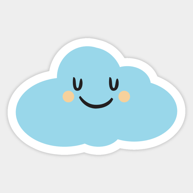 Happy Cloud Sticker by ilaamen